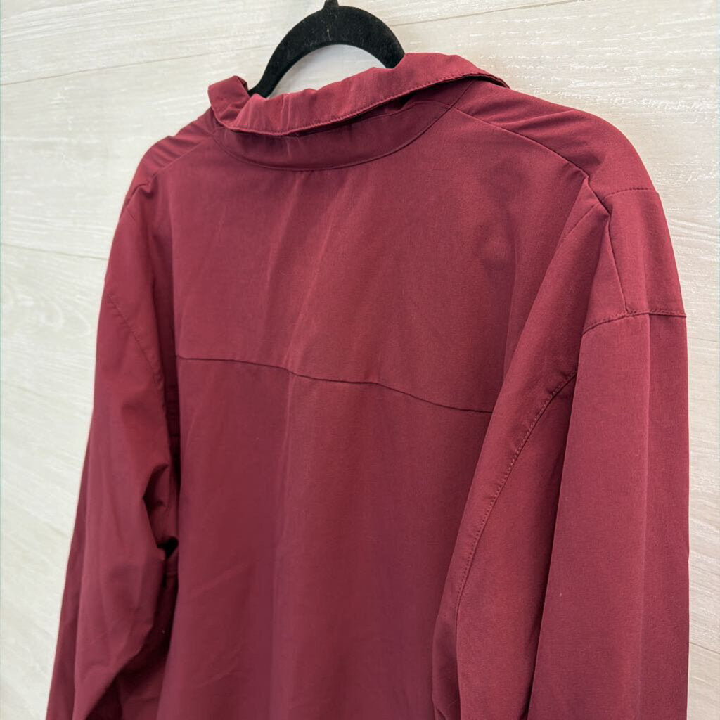 Nike Burgundy/ Orange Virginia Tech Zip Up Jacket Large