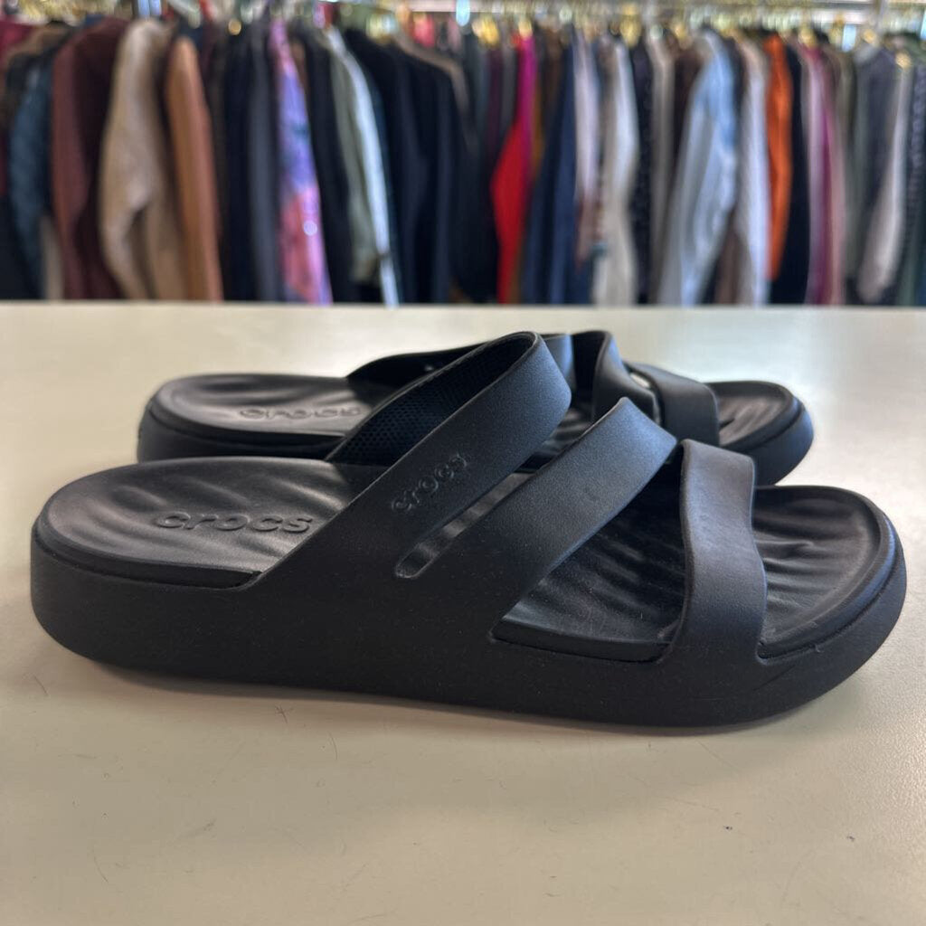 Crocs Black Getaway Sandals 7