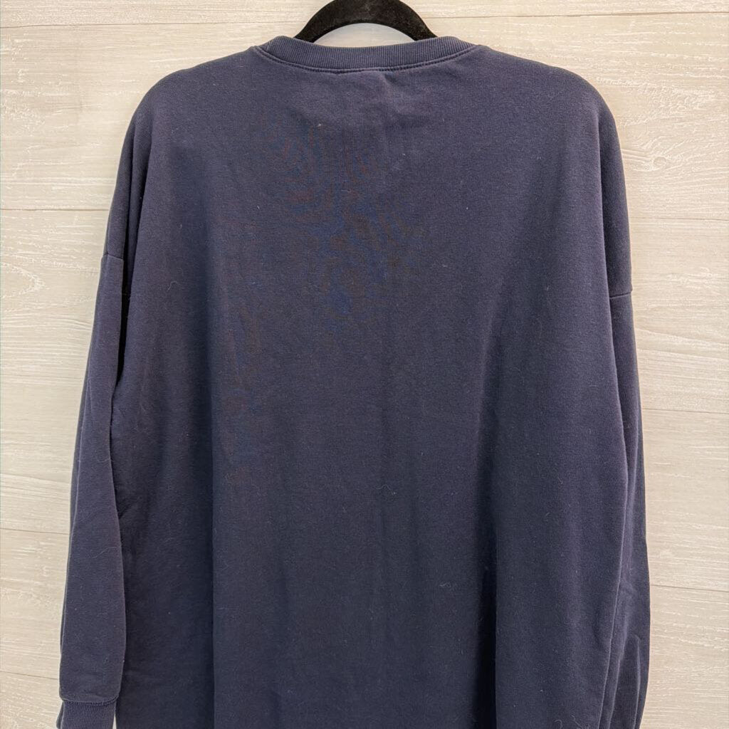 Navy New York Long Sleeve Pullover 12