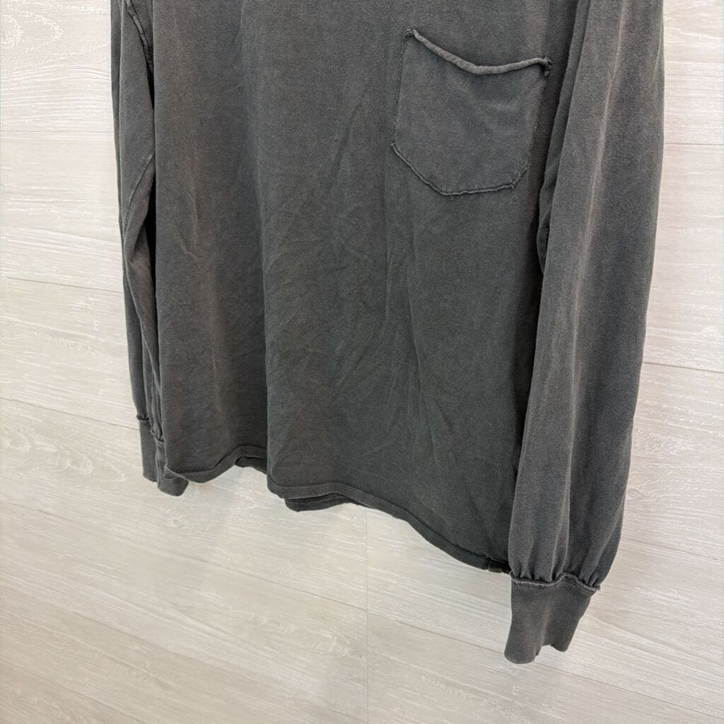 We The Free Grey Slouchy Long Sleeve Top Small