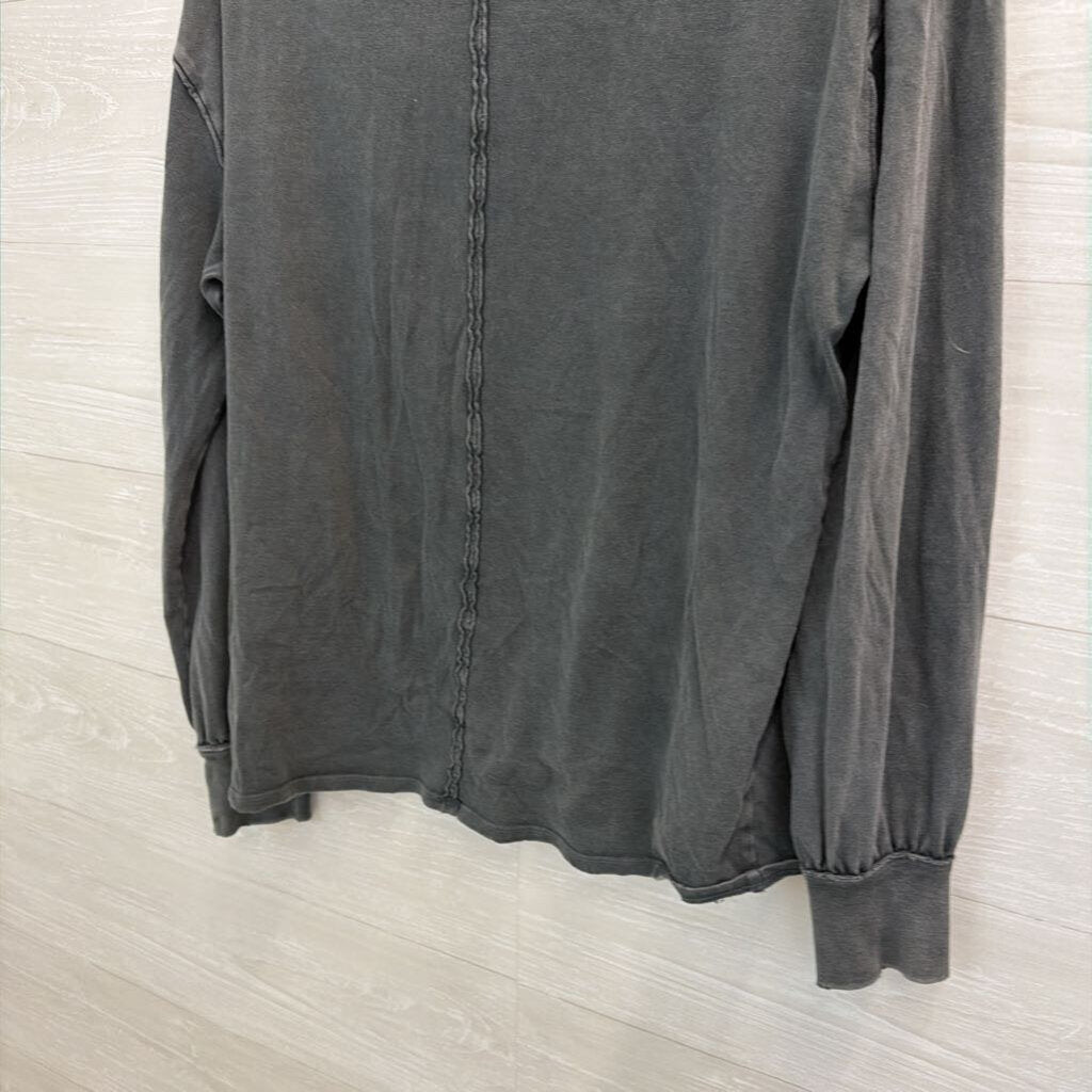 We The Free Grey Slouchy Long Sleeve Top Small