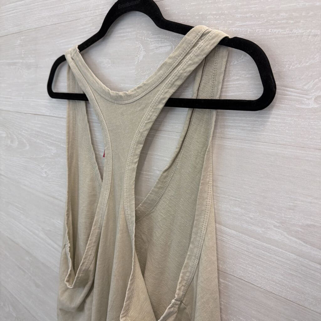 FP Movement Green V Neck Slouchy Tank Top Large