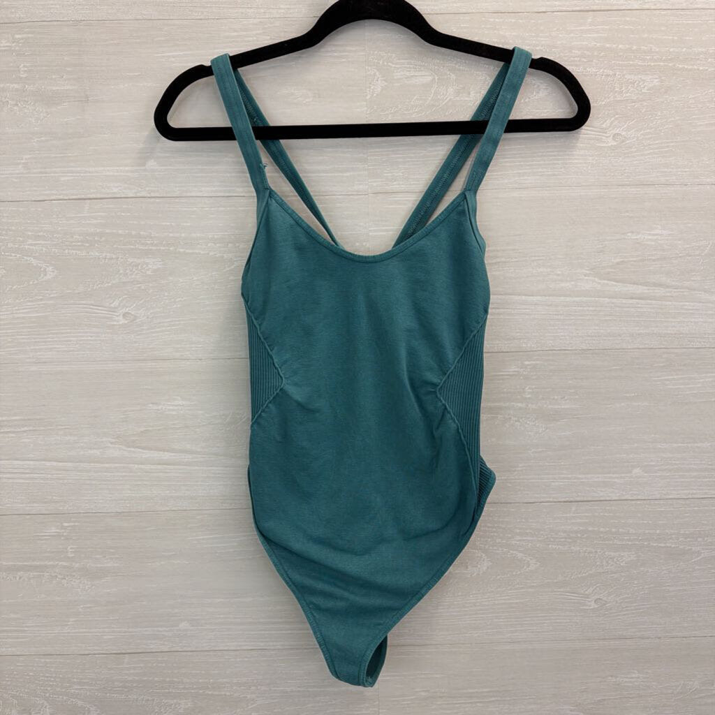 FP Movement Teal Blue Tank Bodysuit Medium