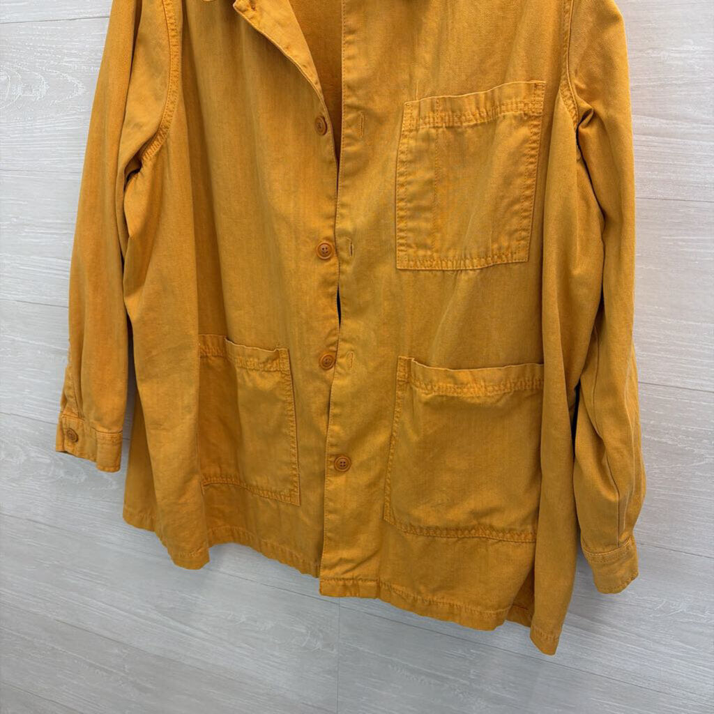 Universal Thread Yellow Long Sleeve Denim Shacket XXL