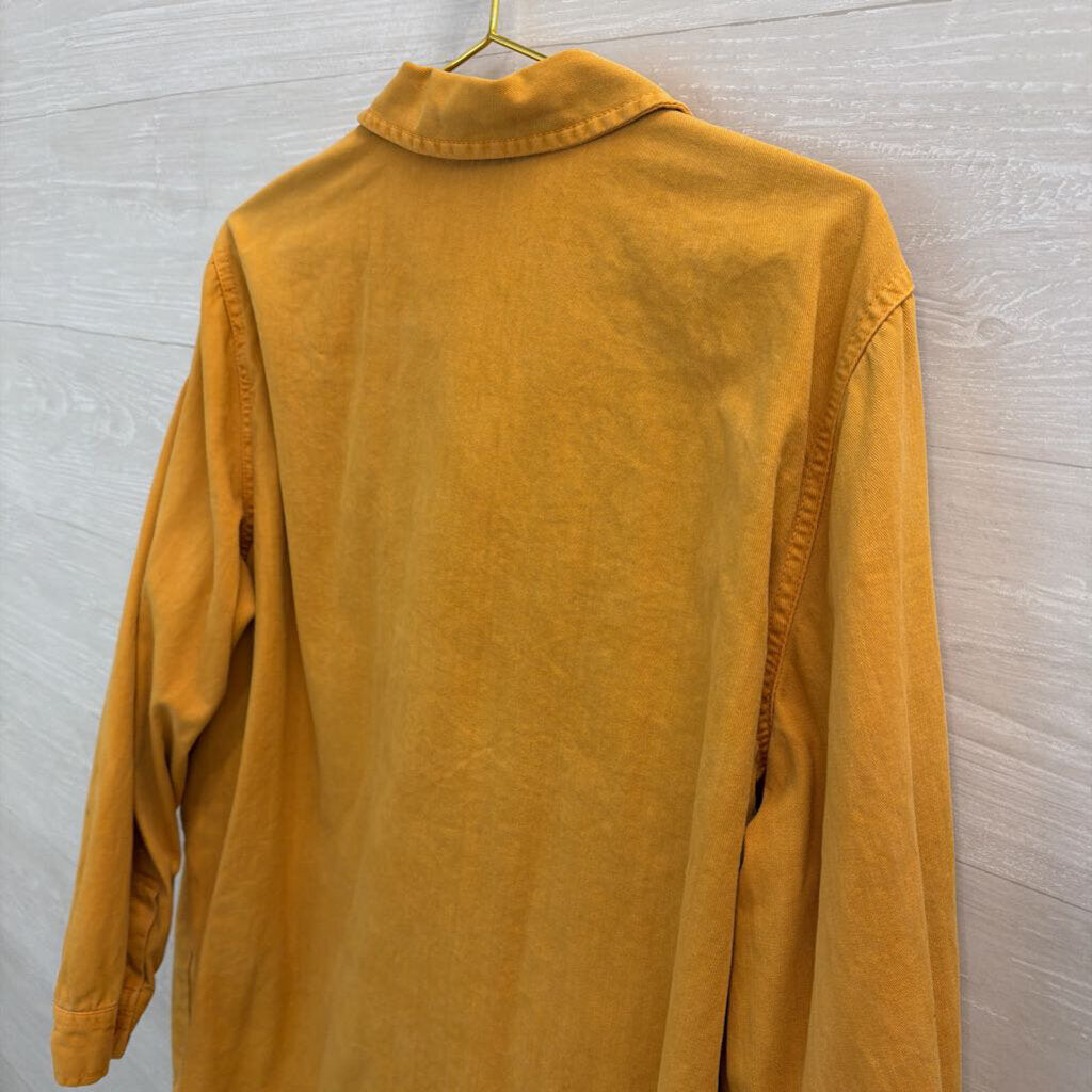 Universal Thread Yellow Long Sleeve Denim Shacket XXL