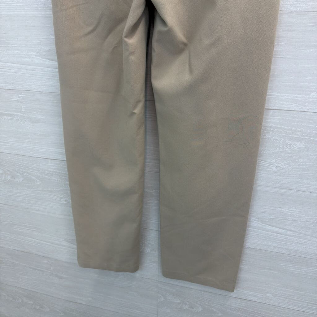 Abercrombie and Fitch Beige Cross Waist Wide Leg Trouser Pants Small