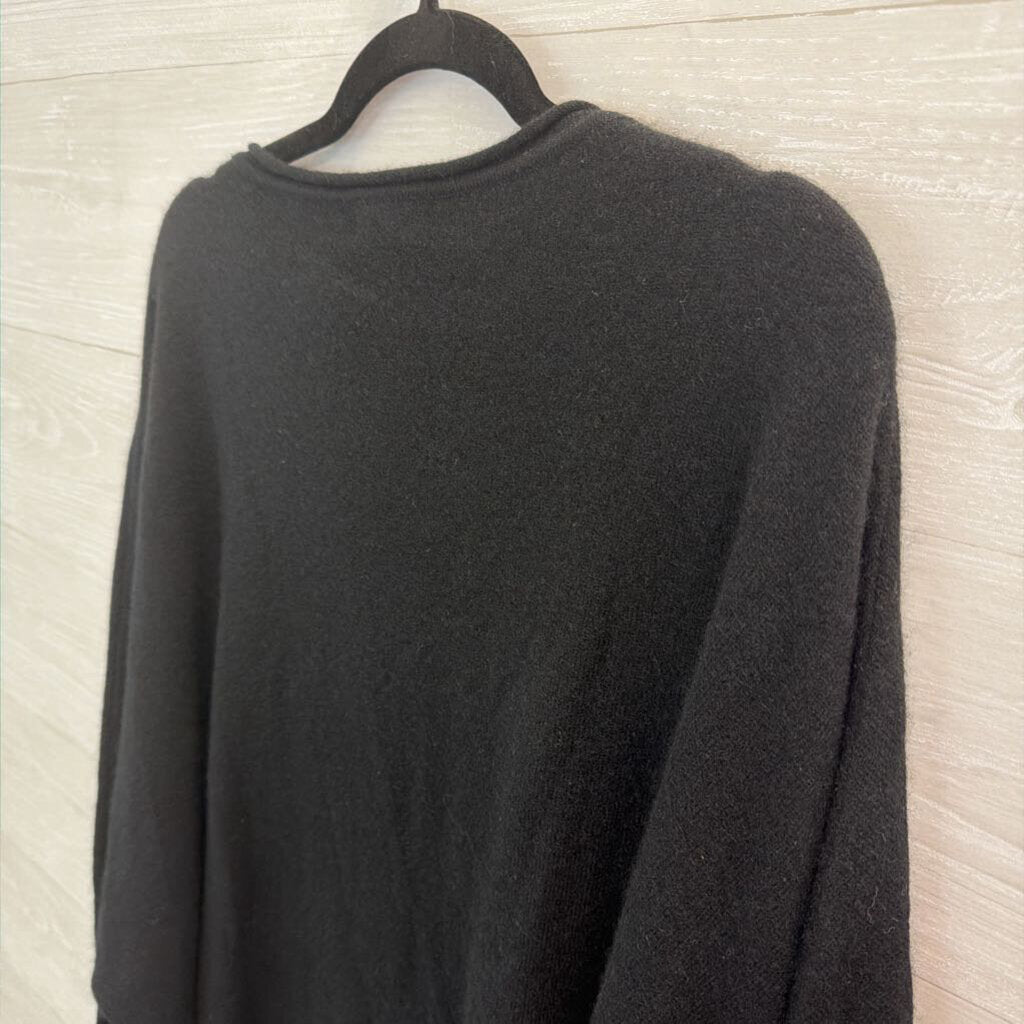 Quince Soft 100% Cashmere Black Long Sleeve Sweater Top Large