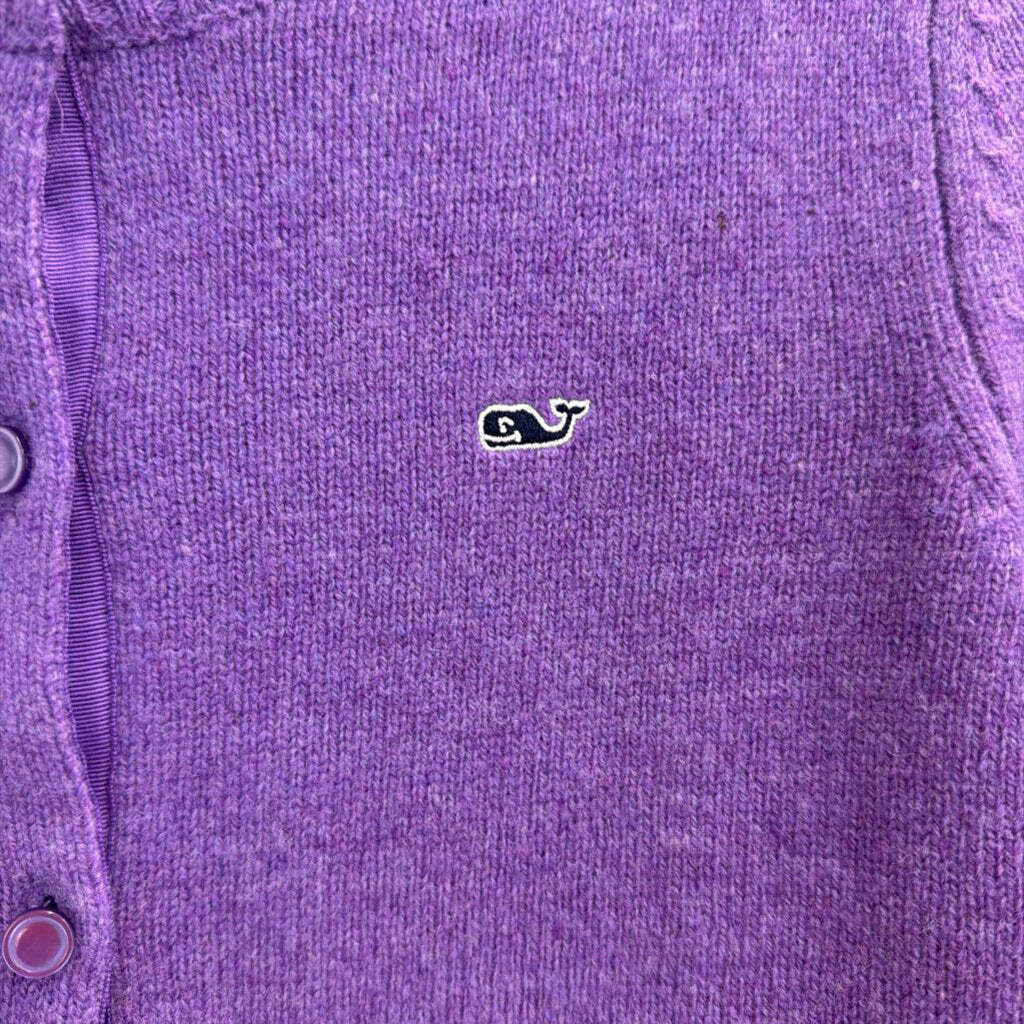 Vineyard Vines Purple Knit Cardigan Sweater Extra Small