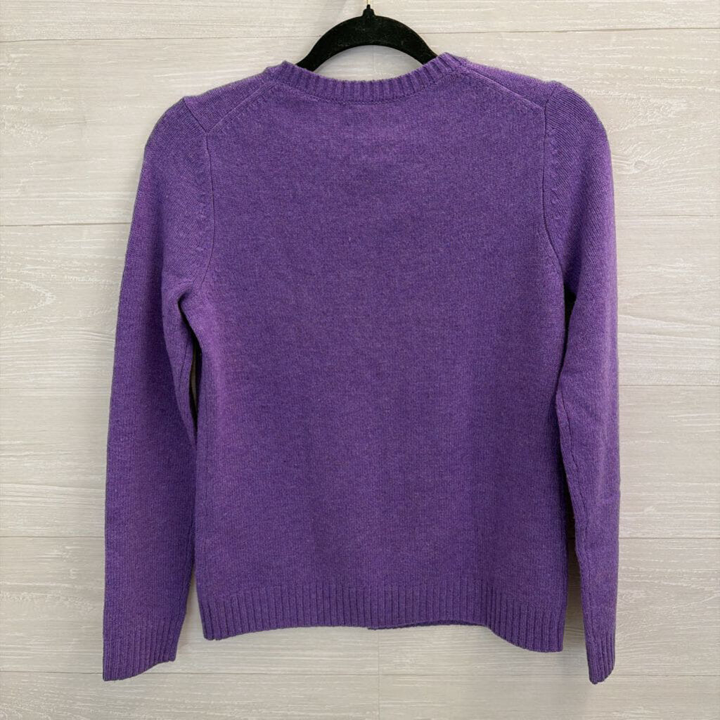 Vineyard Vines Purple Knit Cardigan Sweater Extra Small