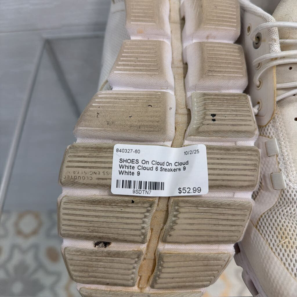 On Cloud White Cloud 6 Sneakers 9
