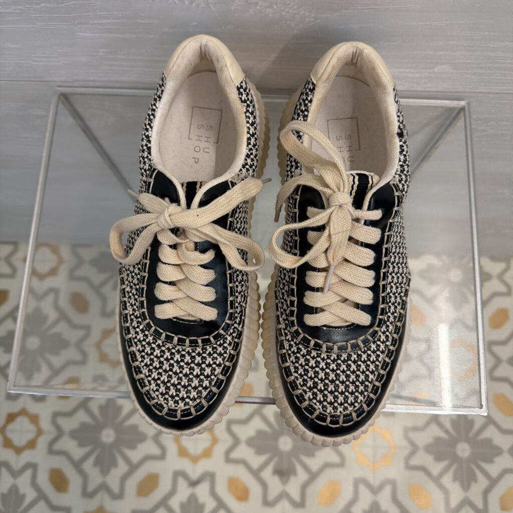 Shu Shop Black/ Cream Selina Sneakers 7.5