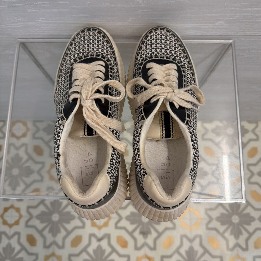 Shu Shop Black/ Cream Selina Sneakers 7.5