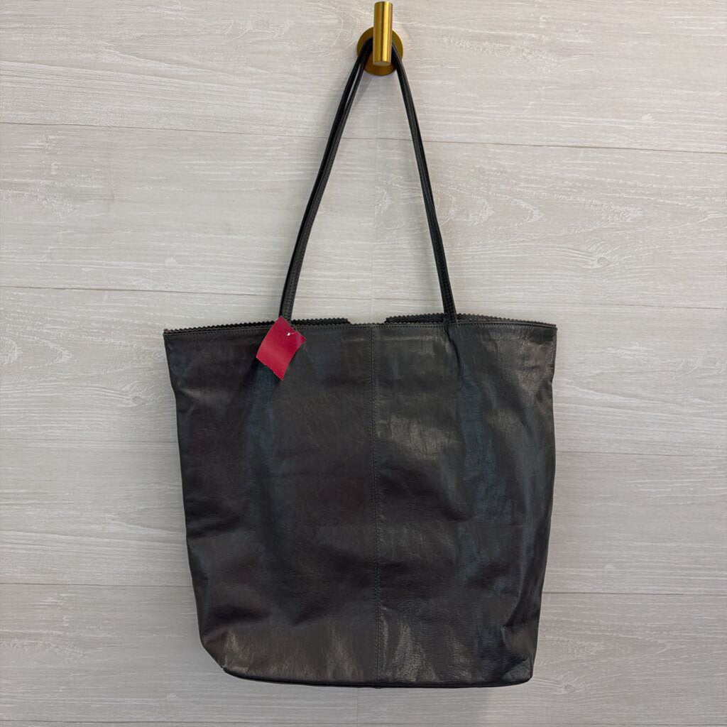 Latico Grey Leather Tote Purse