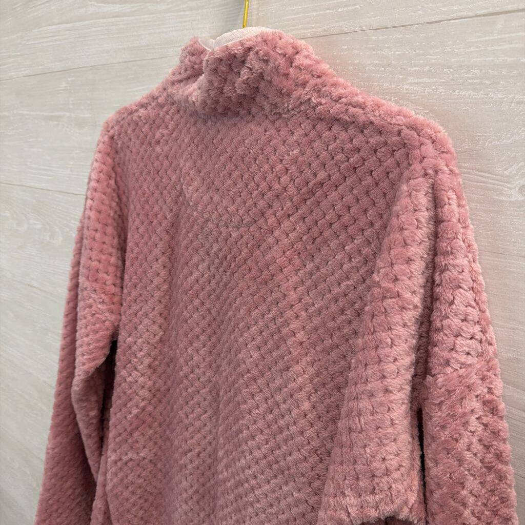 Simply Southern Pink Soft Fuzzy Long Sleeve Pullover Extra Large