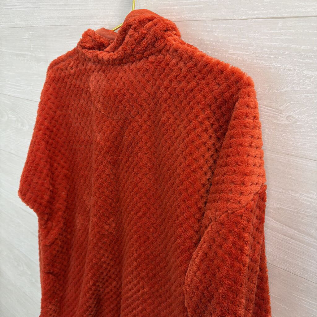 Simply Southern Orange Soft Fuzzy Long Sleeve Pullover Extra Large