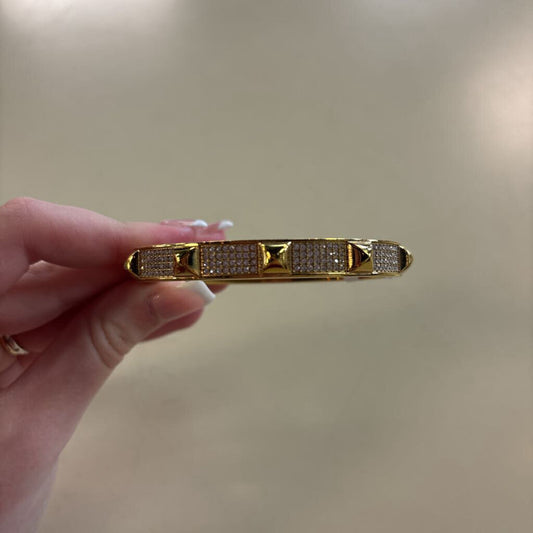 Michael Kors Gold/ Rhinestone Studded Bracelet