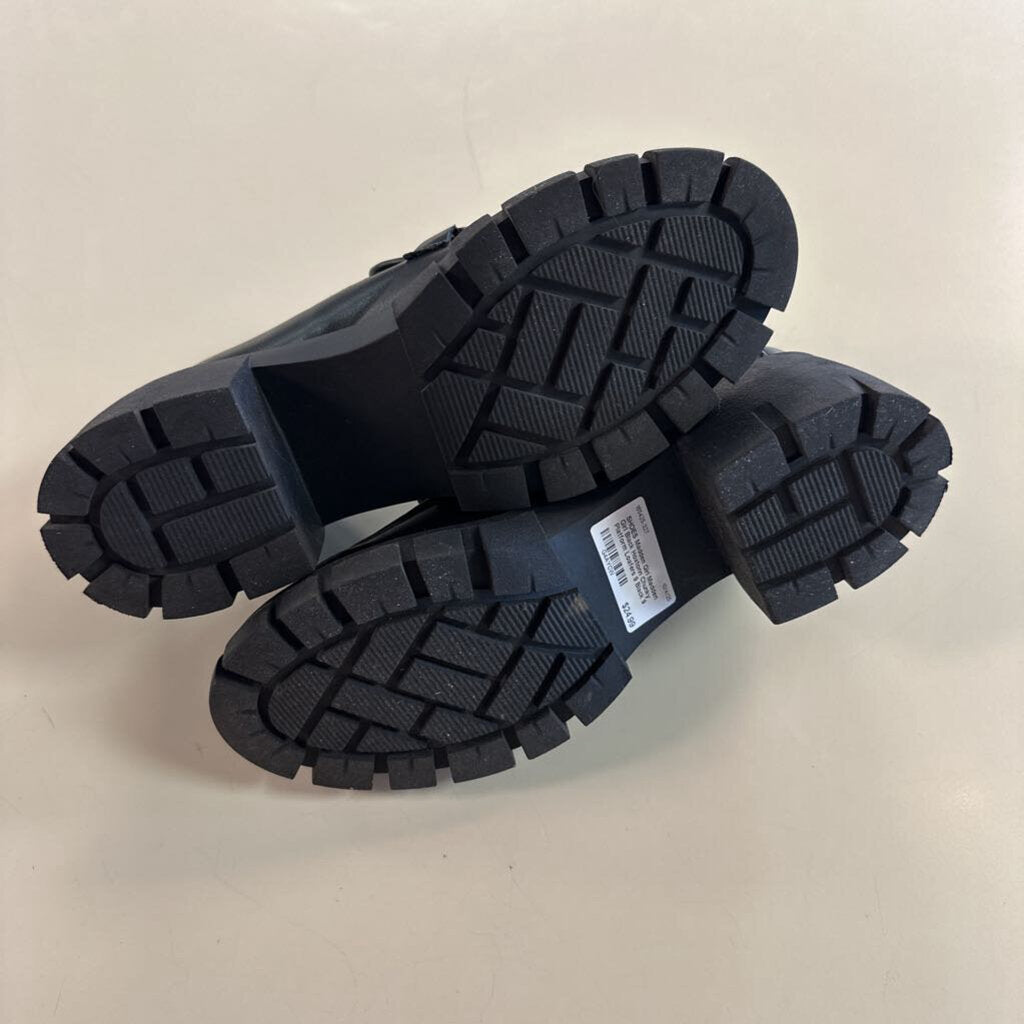 Madden Girl Black Hoxtonn Chunky Platform Loafers 9