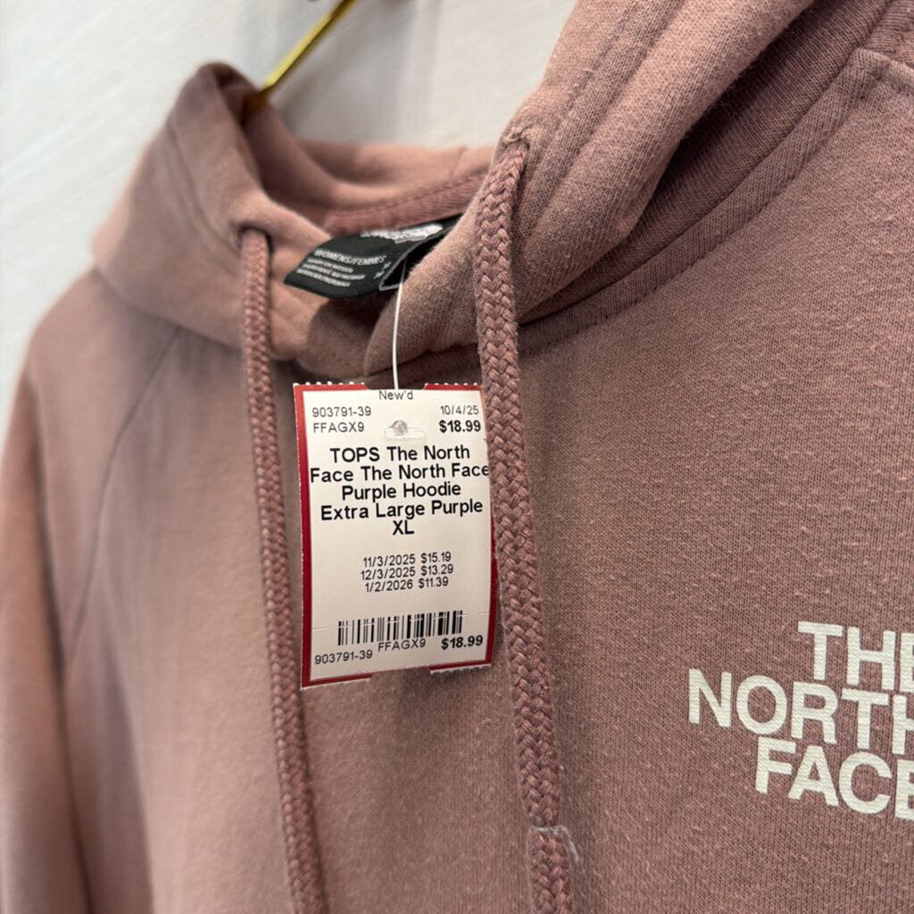 The North Face Purple Hoodie Extra Large