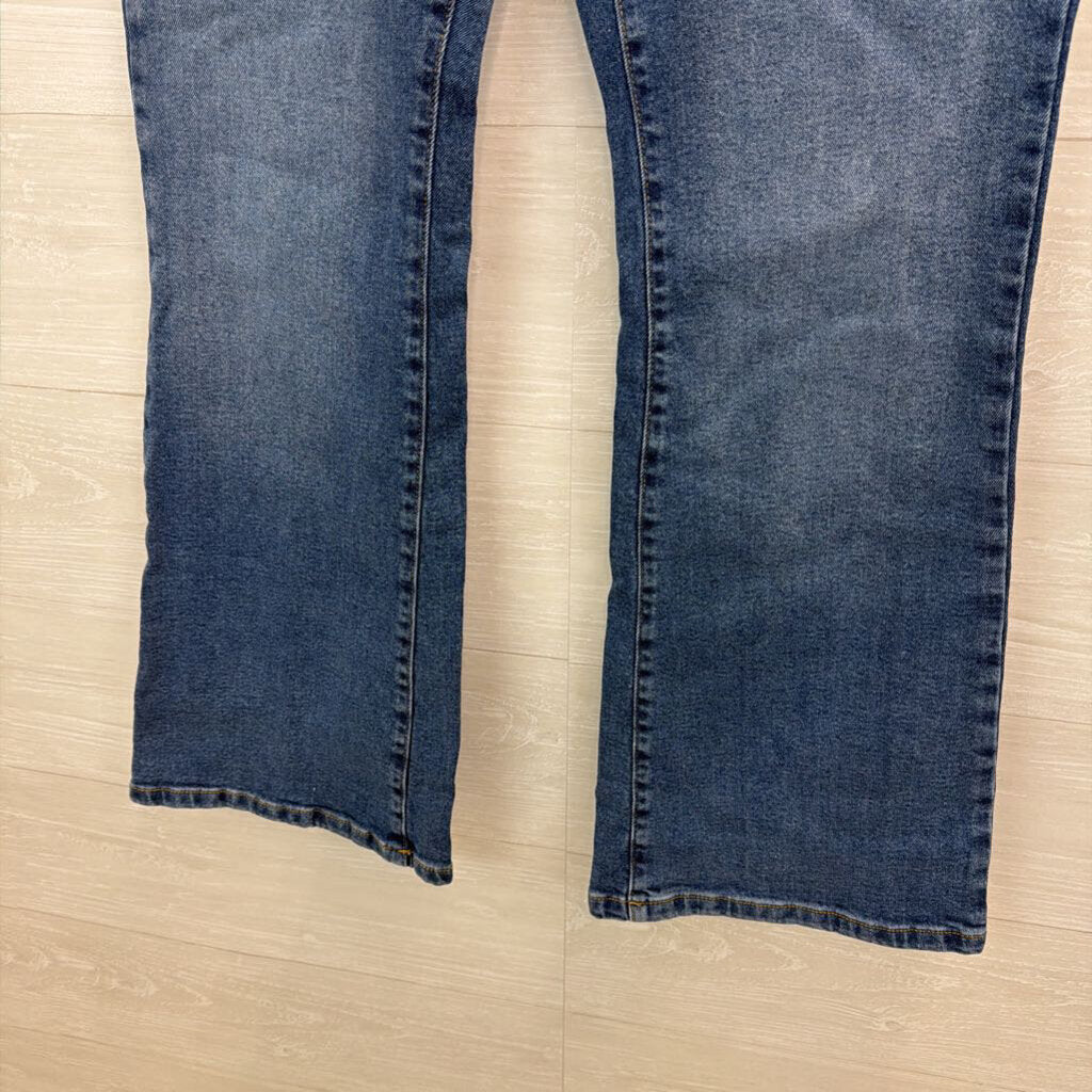 Michael Kors Medium Wash Flare Leg Jeans 8