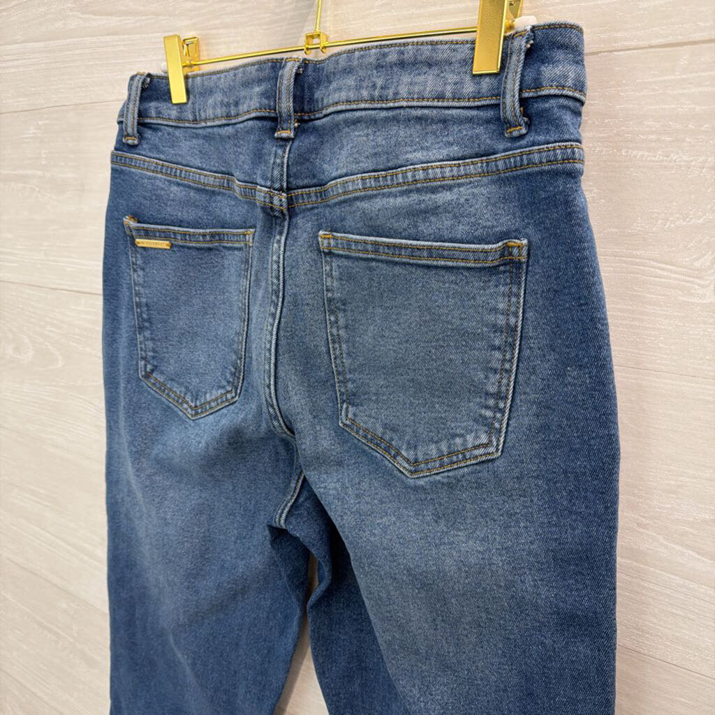 Michael Kors Medium Wash Flare Leg Jeans 8