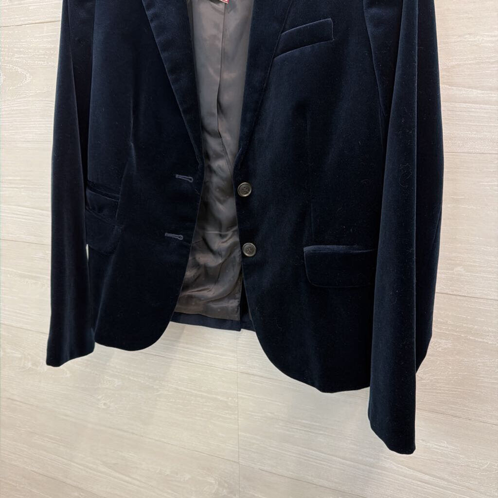 J Crew Blue Velvet Schoolboy Blazer Jacket 6