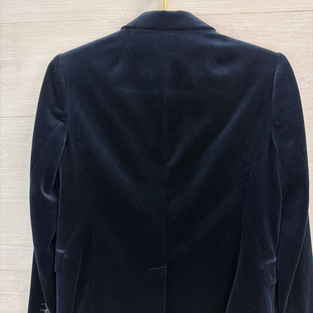 J Crew Blue Velvet Schoolboy Blazer Jacket 6