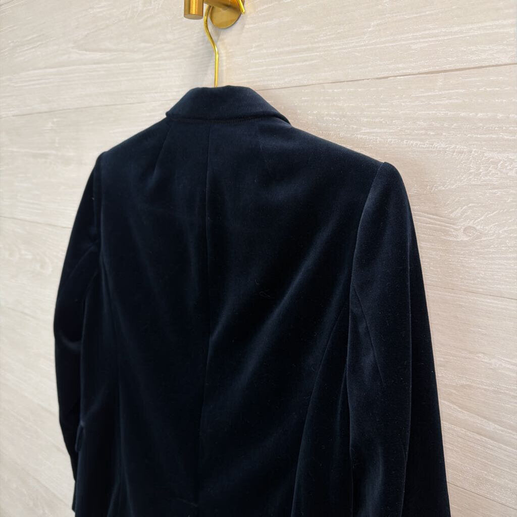 J Crew Blue Velvet Schoolboy Blazer Jacket 6