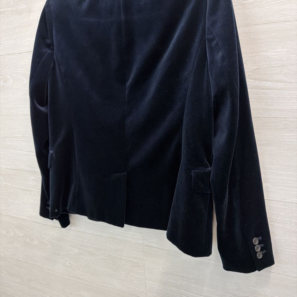 J Crew Blue Velvet Schoolboy Blazer Jacket 6