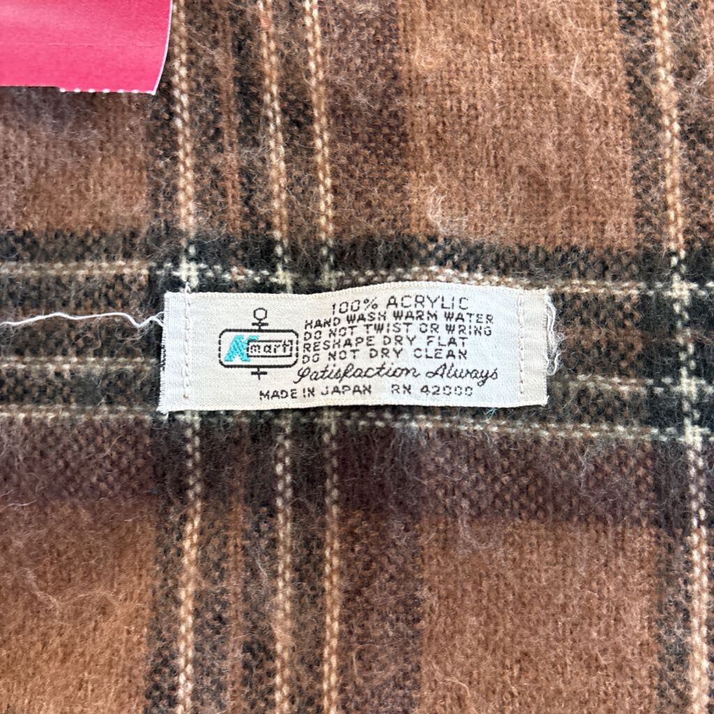 Brown Plaid Scarf