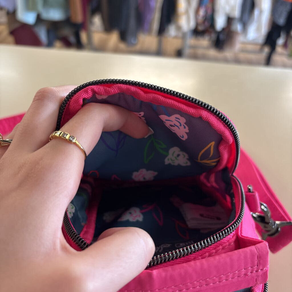 Lug Hot Pink Quilted Crossbody Bag