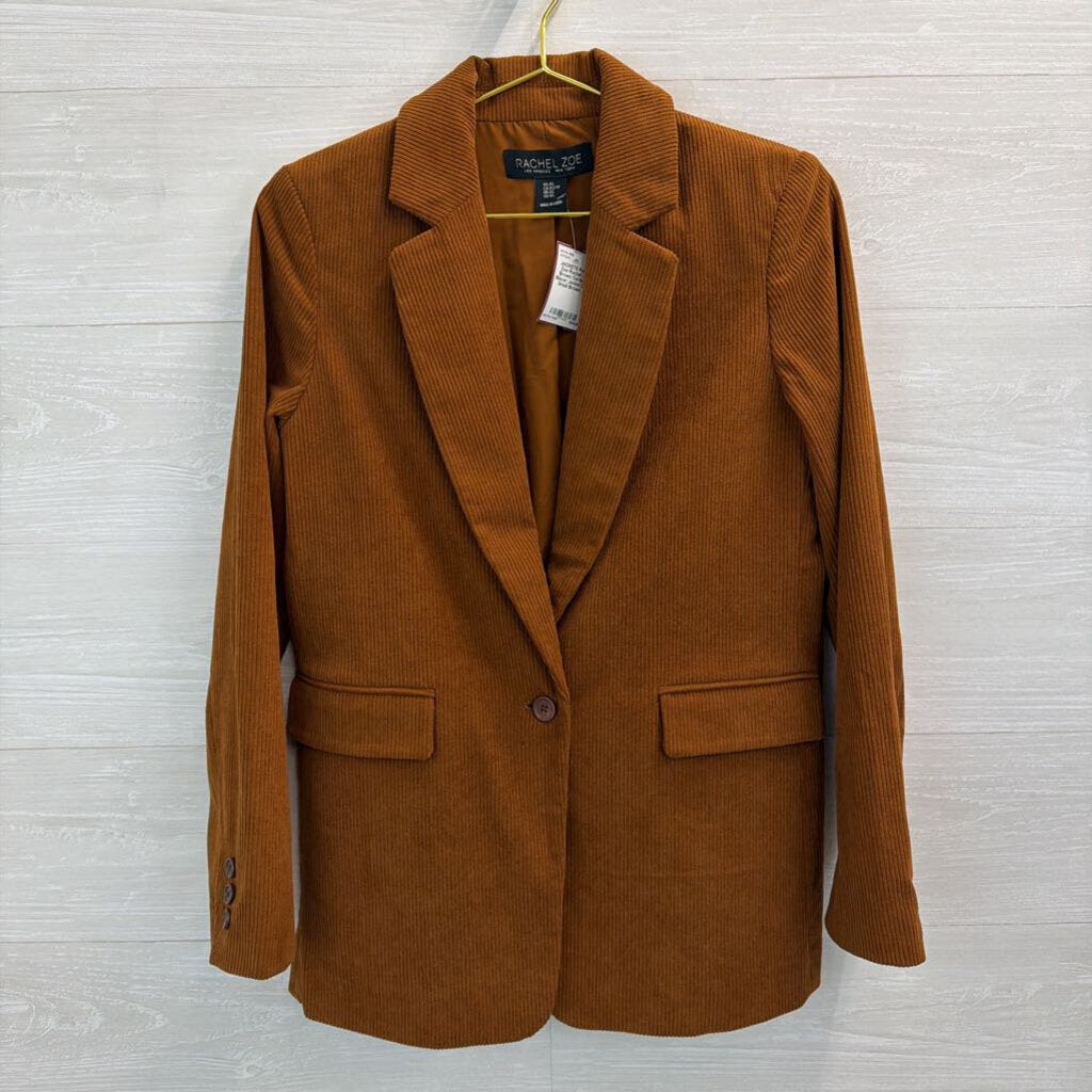 Rachel Zoe Brown Corduroy Blazer Jacket Extra Small
