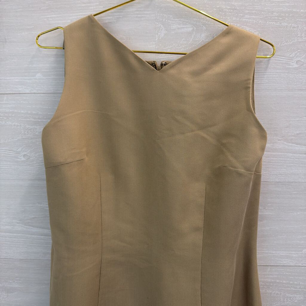 Amanda Smith Light Brown Ribbed Tank Dress 14