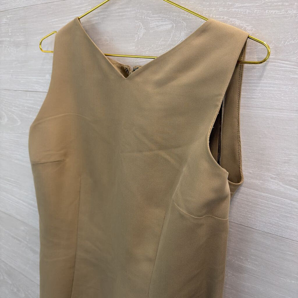 Amanda Smith Light Brown Ribbed Tank Dress 14