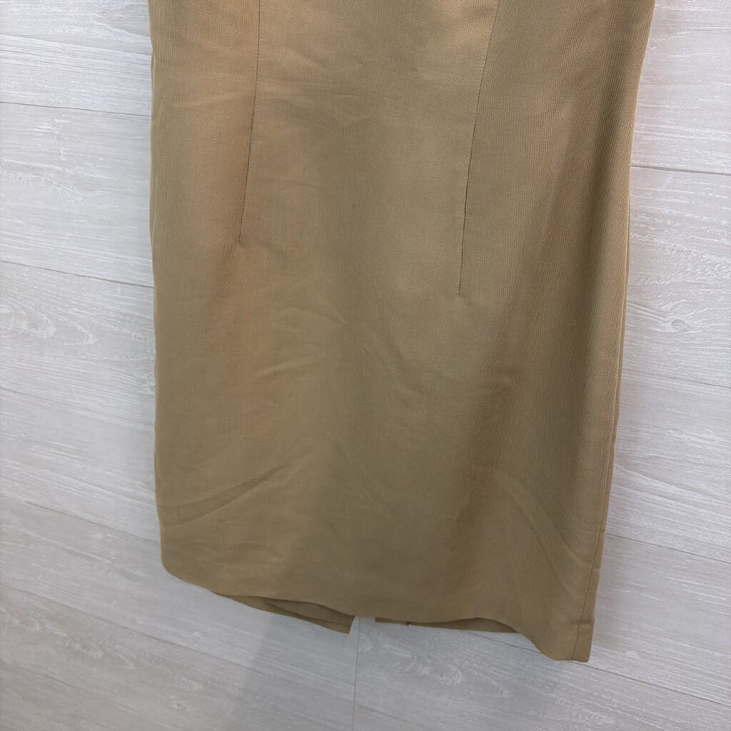 Amanda Smith Light Brown Ribbed Tank Dress 14
