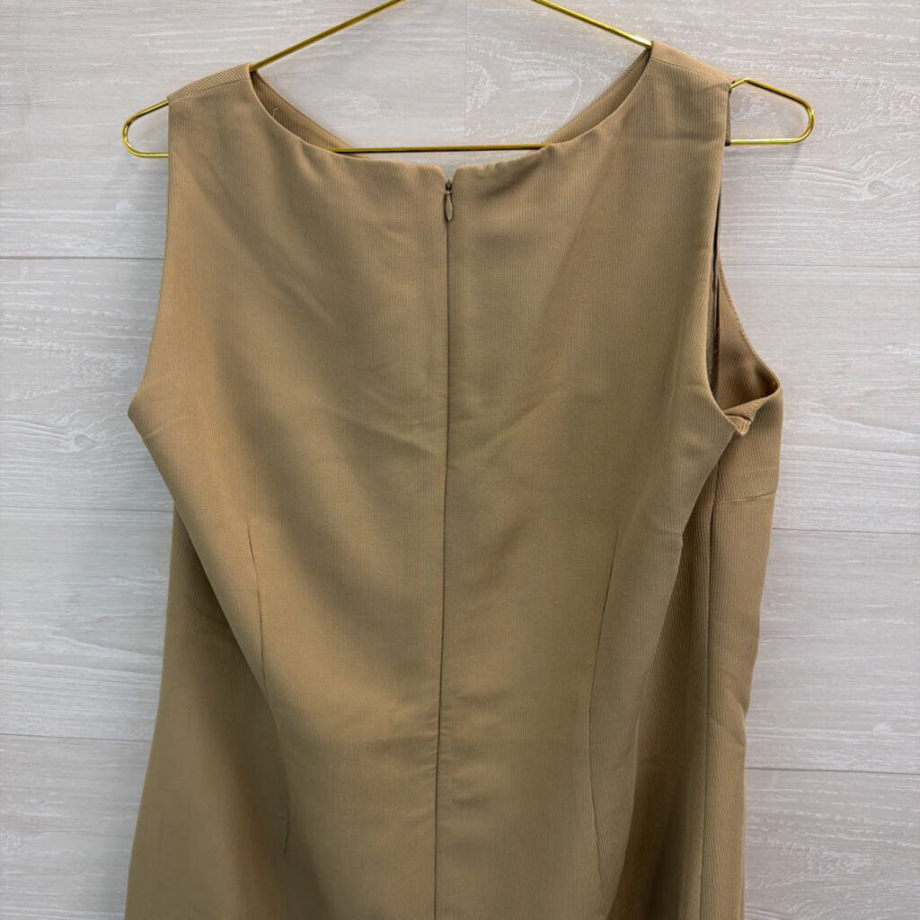 Amanda Smith Light Brown Ribbed Tank Dress 14