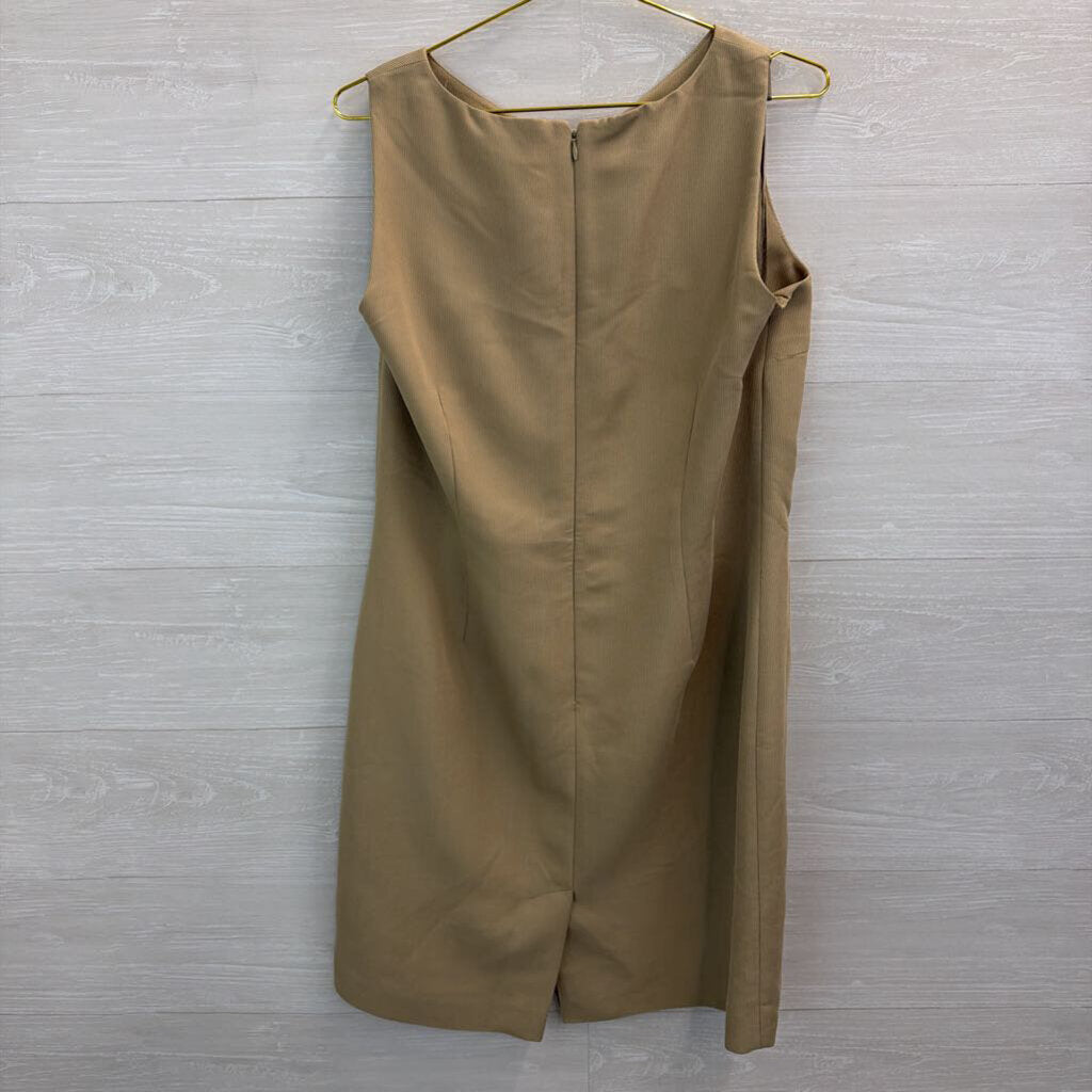 Amanda Smith Light Brown Ribbed Tank Dress 14