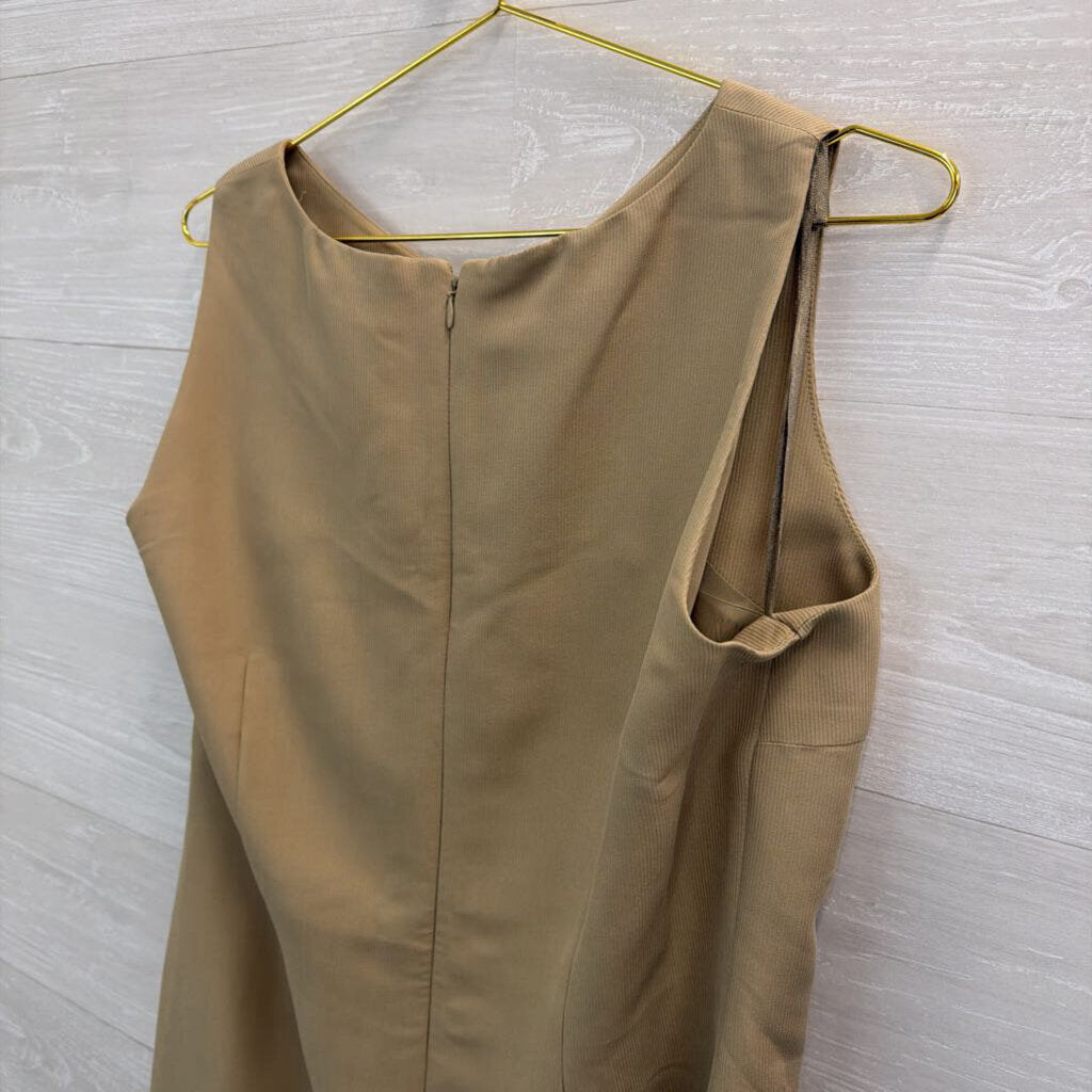 Amanda Smith Light Brown Ribbed Tank Dress 14
