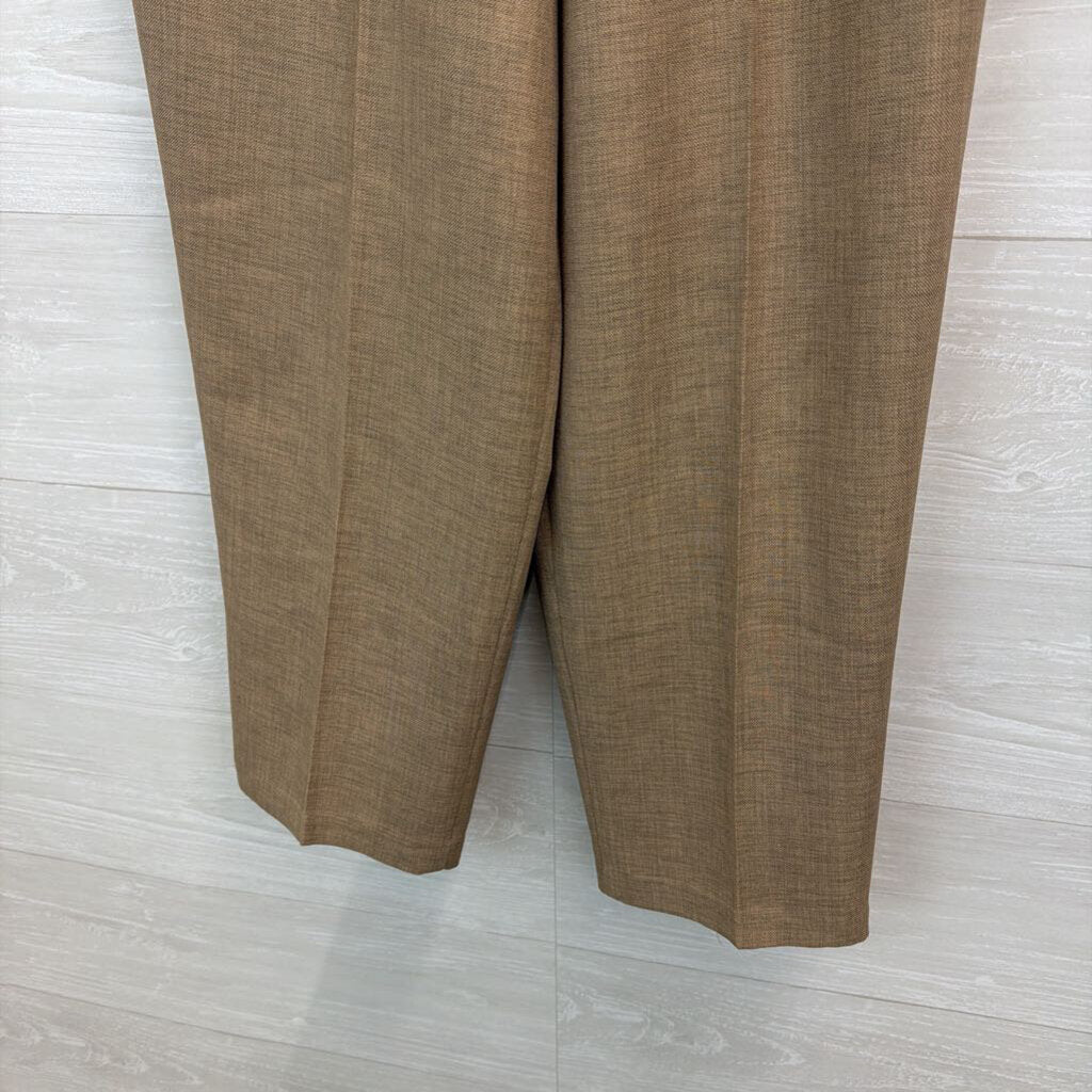 Vintage Bon Worth Brown Pull On Wide Leg Pants Medium Petite