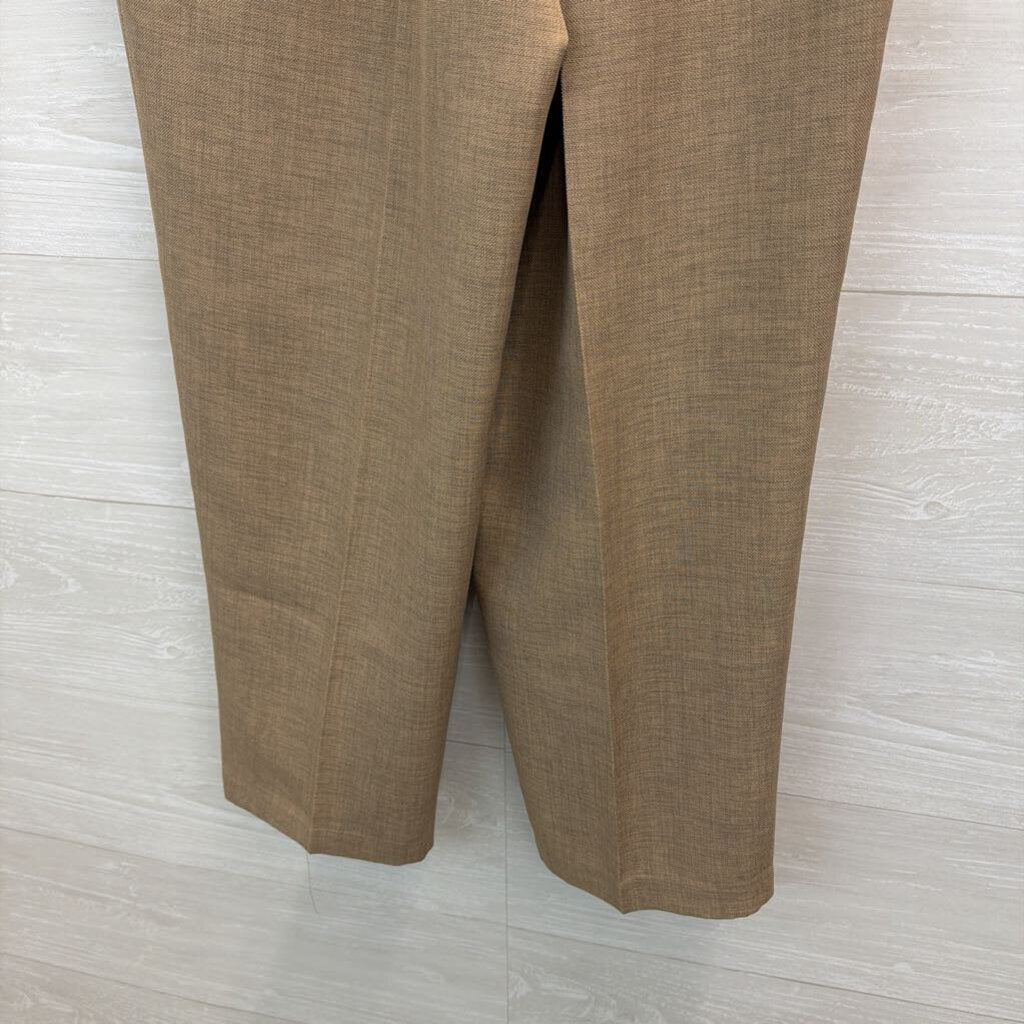 Vintage Bon Worth Brown Pull On Wide Leg Pants Medium Petite