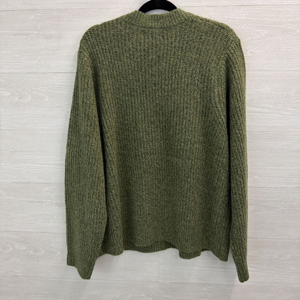 Ava and Viv Green Knit Long Sleeve Sweater Top 1X