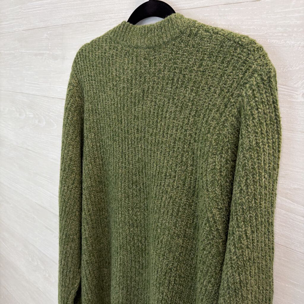 Ava and Viv Green Knit Long Sleeve Sweater Top 1X