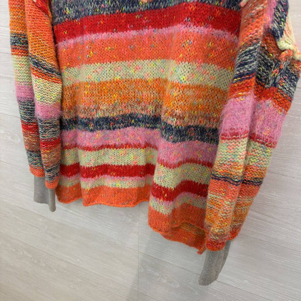 Free People Multi Knit String Your Lights Sweater Large