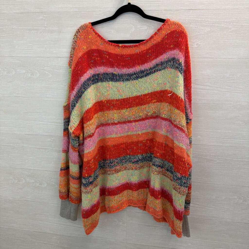 Free People Multi Knit String Your Lights Sweater Large