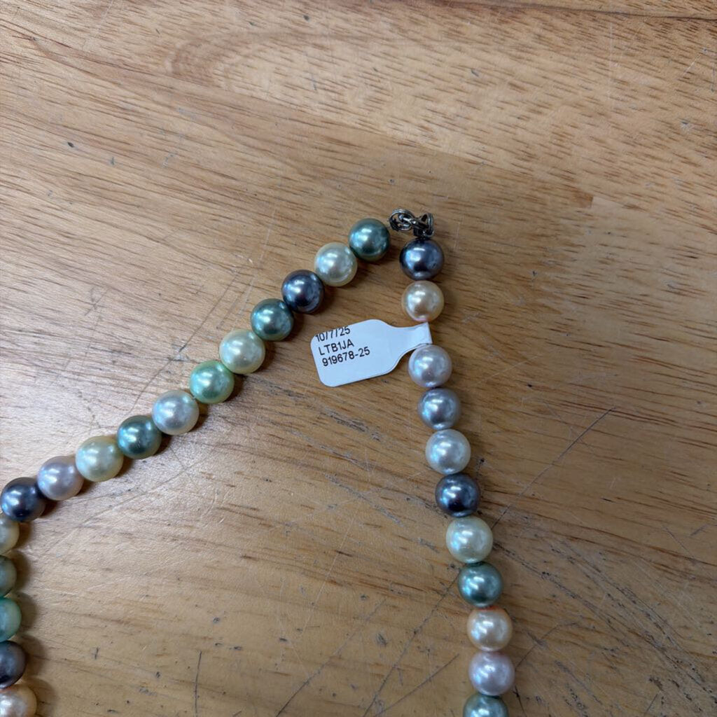 Multi Color Freshwater Pearl Strand Necklace