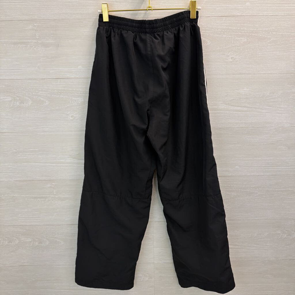 Nike Black/ White Wide Leg Pull On Track Pants Small