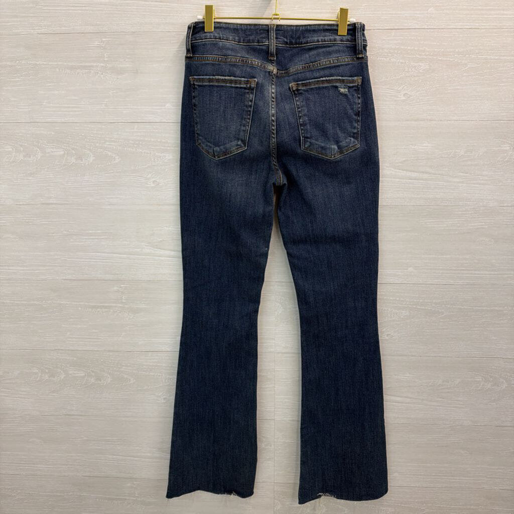 KUT Dark Wash High Rise Stella Fab Ab Flare Jeans 2