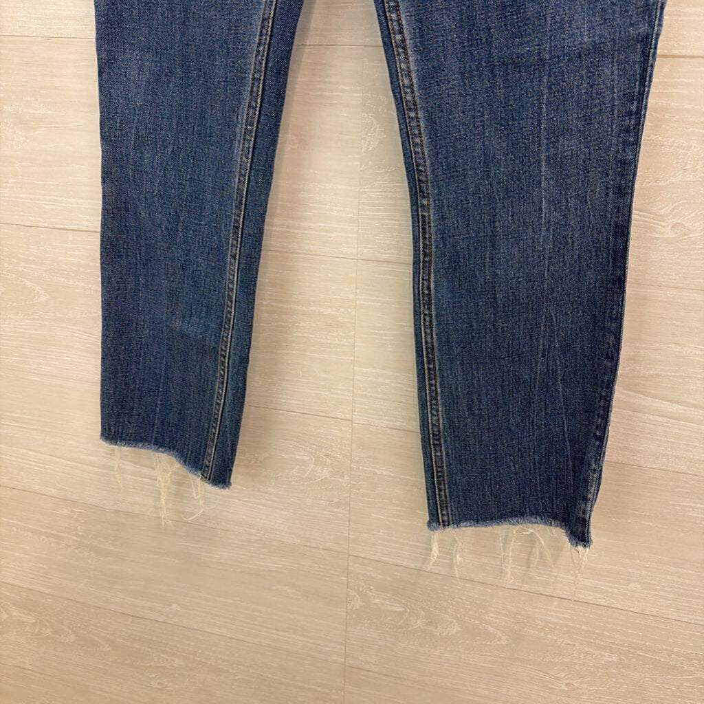 Abercrombie and Fitch Dark Wash The 90s Slim Straight Ultra High Rise Jeans 27