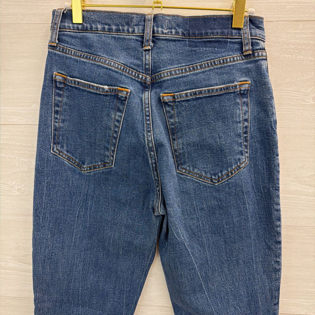 Abercrombie and Fitch Dark Wash The 90s Slim Straight Ultra High Rise Jeans 27