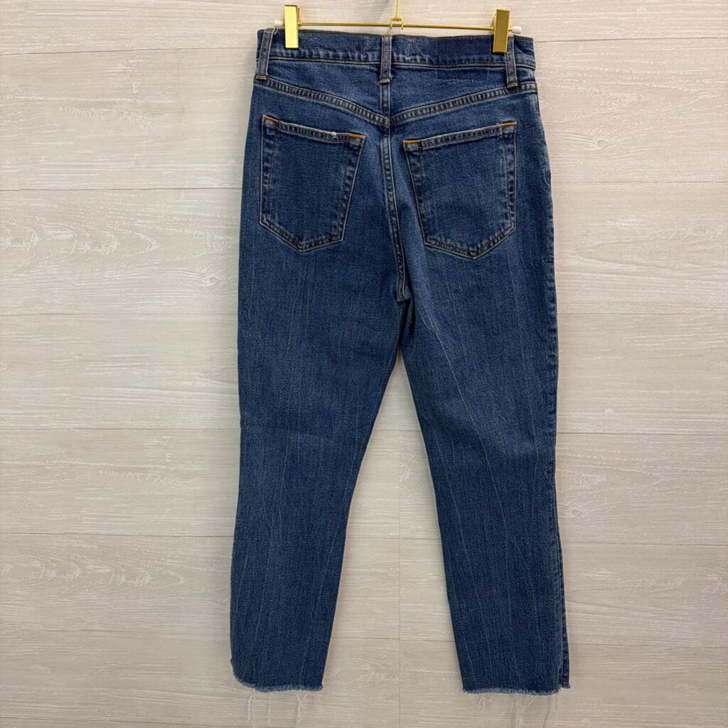 Abercrombie and Fitch Dark Wash The 90s Slim Straight Ultra High Rise Jeans 27