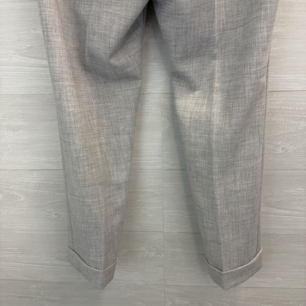 Ann Taylor Grey Straight Leg Trouser Pants 6